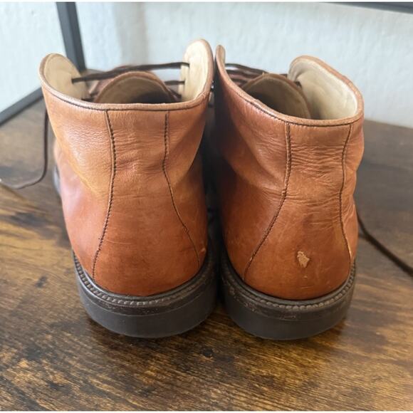 Bruno Magli Brown Leather Chukka Boots Made in Italy Men’s 9 Shoes Vibram main image 10
